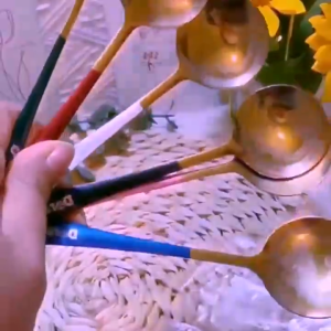 Stainless Steel Round Spoon With Jingle Cat Soup Coffee Tea Household Kitchen Spoon Ice Cream Tableware Sudu