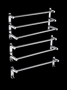 Bathroom Towel Bar 304 Stainless Steel Single Double Rod No Drilling Required Multi Layer Towel Holder Bathroom Storage Rack