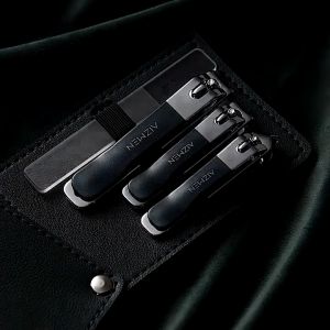 Set 4pcs Gunting Kuku Premium Carbon Steel & Kilap Kuku Nano Glass