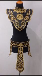 An-Nahl Renda Bordir Satu Set Dada Lingkar/Hiasan Dada/Kostum Tari/Aksesoris Tarian