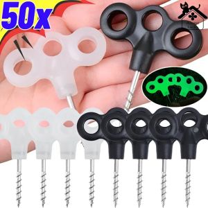 50/10ชิ้นใหม่หมุดปักเต็นท์เดินป่าตั้งแคมป์ติดเล็บหมุดเรืองแสงสำหรับตะขอหนามตะขอยึดเชือกอุปกรณ์สำหรับเดินทางกลางแจ้ง