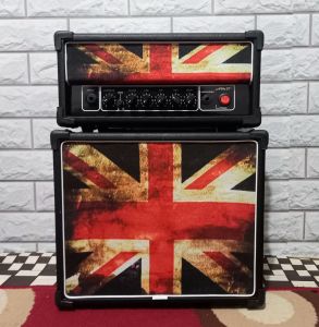 Ampli gitar head cabinet 7 inc sudah di lengkapi efek distorsi & delay bergaransi