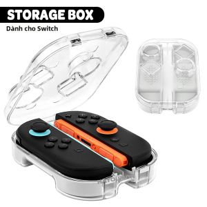 Hộp Đựng Bảo Vệ Trong Suốt Cho Switch 2 Joycons Tay Cầm Trái Và Phải Chống Bụi Phụ Kiện Trò Chơi Bằng Nhựa PVC Trong Suốt
