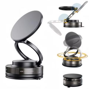 Car Phone Magnetic Stand with Mechanical Vacuum Suction Cup 360 Degree Rotation °   Magnetic Adsorption Bracket Navigation Universal Holder