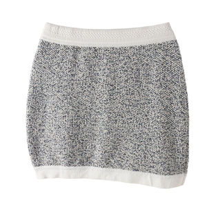 กระโปรงสั้นทรงเอเอวสูงถักสไตล์ฝรั่งเศสสำหรับผู้หญิงในฤดูหนาว 2021 กระโปรงสั้นทรงเอผ้าฝ้ายโพลีเอสเตอร์พิมพ์ลายดอกไม้