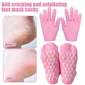 【Charming women】Spa Gel Socks And Gloves Moisturizing Whitening Exfoliating Foot mask Ageless Beauty Hand Mask Feet Care Socks