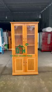 TỦ HỒ SƠ KÍNH GỖ SỒI ĐỰNG TÀI LIỆU VĂN PHÒNG CAO CẤP