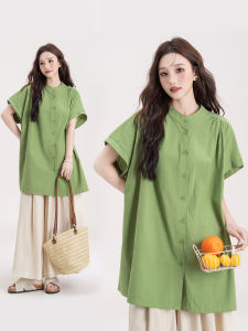 Japanese Simple Loose Slimming Short Sleeve Shirt and Pants Set