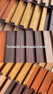 Panel Dinding WPC Elegan Anti Rayap & Air - 10 Pcs Dekorasi Dinding 3 Meter