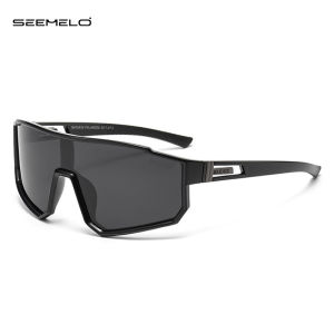 SEEMELO Sunglasses for Men Outdoor Goggles Polarized Sunglasses for Women Oversized One-piece Mirror Sun Glasses Travel Male Shades Brand Design Sun Glasses For Male Driving Fishing UV400 Goggles