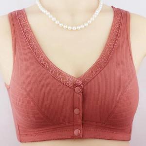 Cotton Maternity Bra Vest Style No Wire Large Size Front Button Summer Thin Womens Underwear Comfortable Breathable Bralette