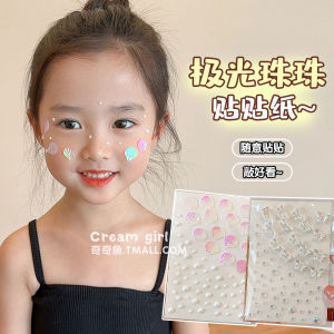 สติ๊กเกอร์ติดหน้ารูปผีเสื้อประดับเพชรสำหรับเด็ก วันเด็ก คอนเสิร์ต หน้าเวที วิ่ง แต่งหน้า วิ่ง ไม่ต้องใช้ติด ติดได้ด้วยตัวเอง