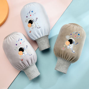 Pure Cotton Sleeve Covers for Children Baby Girls Waterproof Dirty Proof Cute Cartoon Style Sleeve Heads for Autumn Winter