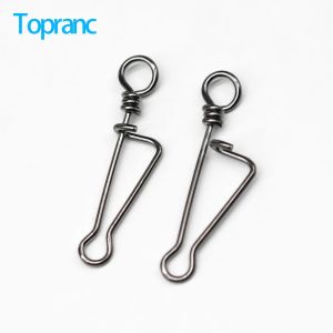 50Pcs 0#-6# Fishing Snap Stainless Steel Quick Change Clip Interlock Snap Fishing Accessories Connector Pesca