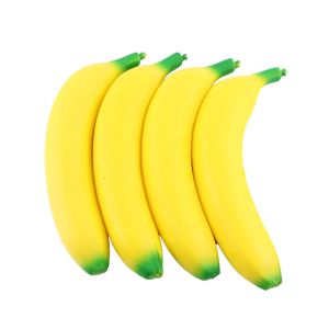 2/4pcs Banana Squishy Toy Soft PU Slow Rising Stress Reliever for Adults Office Desk Decor Kawaii Anti-Anxiety Hand Fidget Toy