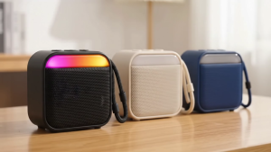 Portable JBLWukong Bluetooth 5.3 Speaker Waterproof Outdoor Wireless Speaker Built-in APP for 120+ Language Translation Support TF Card Music Play Type-C Fast Charging Heavy Bass Loud Sound Great for Home Entertainment & Outdoor Trips