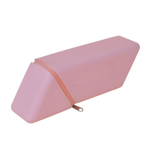 Dual-purpose Easy-to-use Silicone Pen Pouch Rhombus Zipper