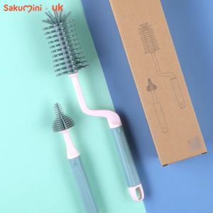 SAKUMINI Silicone Bottle Brush Sikat Pembersih Botol Sedotan Dot Bayi 3IN1
