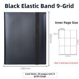 sanseking | Black High Capacity 9-slot Card Album