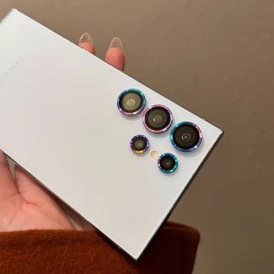 Metal Lens Ring Glass For Samsung Galaxy S25 S24 S23 S22 Ultra Plus Camera Protection Cover Tempered Glass Film