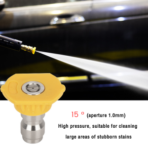 Nau.K Stainless Steel Quick Connect Pressure Washer Nozzle 0 15 25 40 64 Degree Nozzles