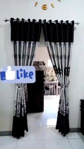 Gorden Poni Tempel Hordeng Blackout Import Pintu Dan Jendela Minimalis