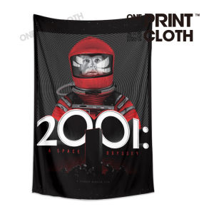 Poster 2001 Space Odyssey Sci-Fi Film Wall Decor Background Wall Cloth Tapestry Home Decor Fabric Wall Hanging Artwork