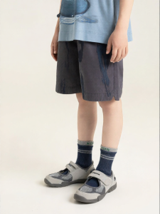 Boys Sweat-free Drawstring Shorts With Slit Hem