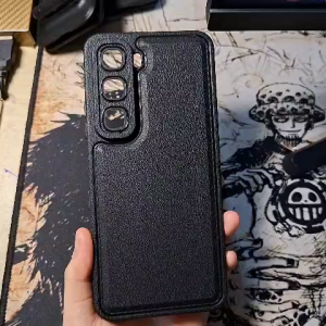 NEW Case Infinix Hot 60i Soft Case Leather Pro Casing TPU Lembut Tekstur Kulit Anti Benturan- HOHA CASE