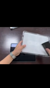 ฟิล์มกระจก  สำหรับ ซัมซุง แท็ป เอส7/เอส8/เอส9/เอส9 เอฟอี/เอส10/เอส10 ไลท์ พร้อมบล็อคติดตั้ง Tempered Glass Screen Protector For Samsung Galaxy Tab S7/S8/S9/S9 FE/S10/S10 Lite With Easy Installation Frame Dust-Free