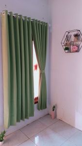 GORDEN BLACKOUT POLOS SAFRON ORIGINAL PINTU JENDELA MINIMALIS  12 LUBANG 6 GELOMBANG