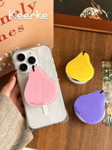 ขาตั้งโทรศัพท์แบบหมุนได้ Shell While Shell Original Snowy Magnetic Attraction ที่ดึงดูดได้ ขนาดเล็ก น้ำหนักเบา สำหรับ iPhone 12 pro Max