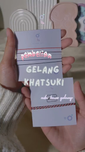 Gelang Khatsuki Manik Tali Polos Tipis 0.2 mm Simple Handmade Bracelets Tangan Mini Tali Merah