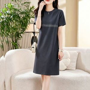 DAIXIANGFEIZI | Short Sleeve Summer A-Line Dress Small Size Large Size