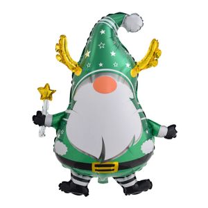 Cây Thông Noel Lớn Ông Già Noel Chim Cánh Cụt Nai Sừng Tấm Người Tuyết Khí Cầu - Trang Trí Giáng Sinh 2024 Năm Mới Chủ Đề Hoạt Hình Động Vật Giấy Nhôm
