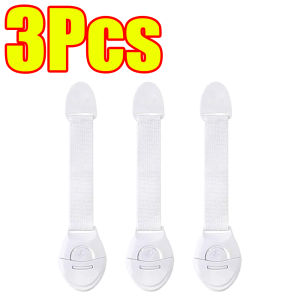 1-100Pcs Kids Safety Cabinet Lock Baby Proof Security Protector Cabinet Door Multi-Functional Ribbon Lock Buckle for Drawers