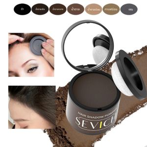 Sevich 5 สีผม Shadow Powder ทันทีสีน้ําตาลเข้ม Root Cover Up ผมธรรมชาติแต่งหน้าคอนซีลเลอร์ Hairline Powder ผู้หญิงผู้ชาย