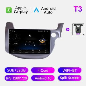 Android 13 Car Stereo Radio Multimedia Video Player Navigation GPS CarPlay for Honda Fit Jazz 2007-2013 2 DIN Autoradio
