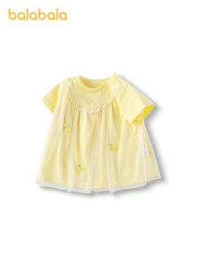 balabala Girls Short Sleeve T-Shirt Baby Top Summer Cute Stylish 2025