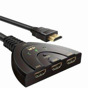 other | 4K 2K 3 In 1 Out HDMI KVM Splitter 3D Mini 3 Port Video Switcher Hub For HDTV Xbox PS3 PS4 DVD