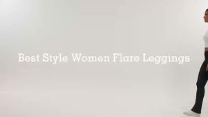 Fleece Lined Pants for Women - High Waisted Super Soft Flare Leggings with Tummy Control Design