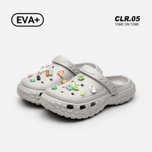 Mens Outdoor Summer Wearable Anti-Slip Odor-Resistant Water Shoes Breathable Clog Sandals Casual Style round Toe EVA Material