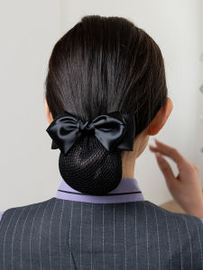 Nurse Headdress Flower Female Professional Hairnet Hair Clip Elegance Bows Hairware Bank Hotel Waitress Stewardess Hair Cover