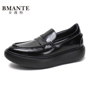 รองเท้าหนังทรงลำลองสำหรับผู้ชาย ทรงลำลอง ส้นสูง หนังแท้ รองเท้าสวมแบบลำลองสำหรับผู้ชาย รองเท้าลำลองแบบสวมสบาย