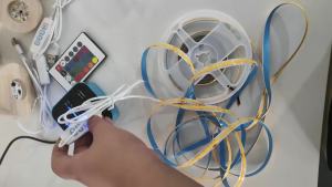 DC5V USB COB LED Strip 320LEDs/M with 3-key Switch Dimming 0.5M-5M High Density Flexible Tape for Mirror TV DIY Backlight Decor