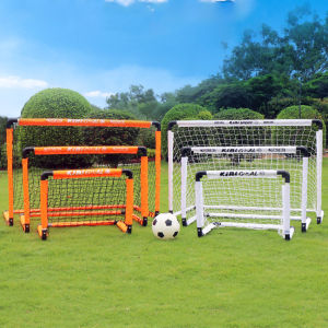 HUIESON Đồ chơi đá bóng cho trẻ em có thể gập lại khung giàn đơn giản và di động cho thể thao ngoài trời mẫu giáo giáo dục sớm cha mẹ và con cái