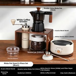 MONGDIO | Dual Valve Moka Pot Set Storage Rack