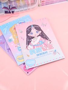 🔥chageey👍 Sticker Book Stickers Paper Doll Dress Up Whole Body Dress Up Girl Stickers Changing Clothes Sticker Cartoon Cute Sticker Girls Toy