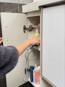 ขายดี!แบบติดผนัง ที่วางไดร์เป่าผม เก็บของอเนกประสงค์ สร้างสรรค์ Hair Dryer Stand Holder ไม่ต้องเจาะผนัง ชั้นวางห้องน้ำ