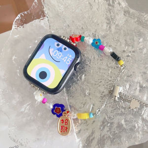 Adorable Metal Chain Bracelet Compatible with Apple Watch S7 S8 S6 iWatch Summer Special Edition Wristband Smart Device Accessories